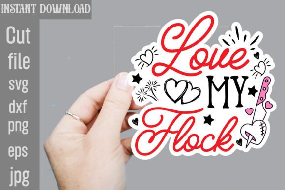 Download Love My Flock SVG Sticker Designs - Sticker design Collection
