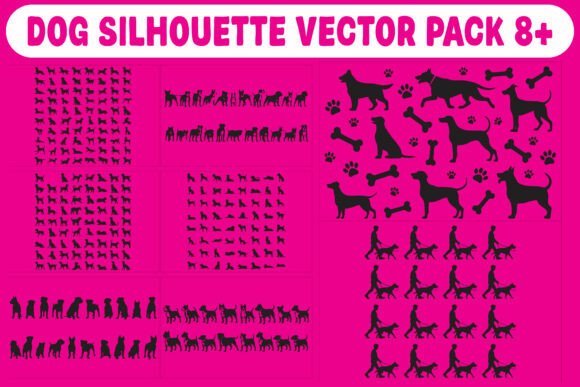 Download Dog Silhouette Vector Pack - Premium Resources